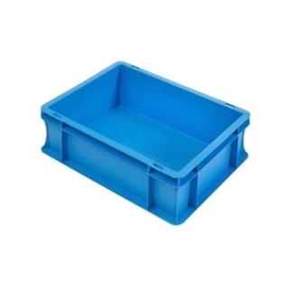 400x300x120 mm stabelbar eurokasse, blå farve