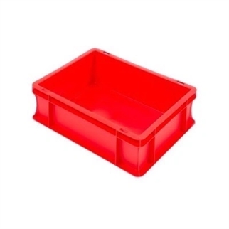 400x300x120 mm stabelbar eurokasse, rød farve