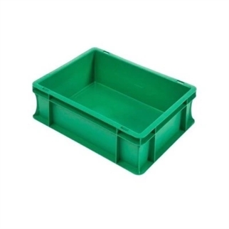 400x300x120 mm stabelbar eurokasse, grøn farve