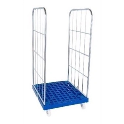 Transportbur med grøn bund, 815x724x1550 mm